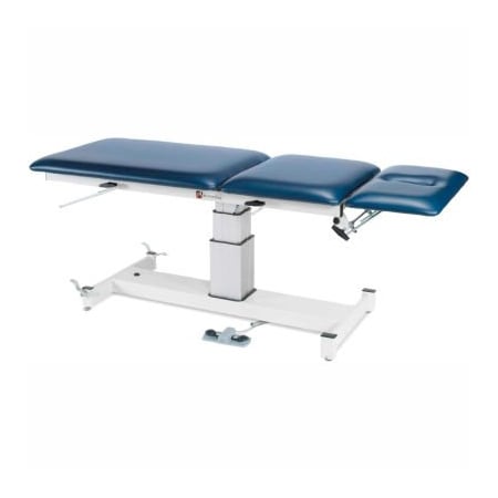 Fabrication Enterprises Electric Pedestal Hi-Low Treatment Table, 3-Section, 76"L x 27"W x 24" - 36"H 15-1539